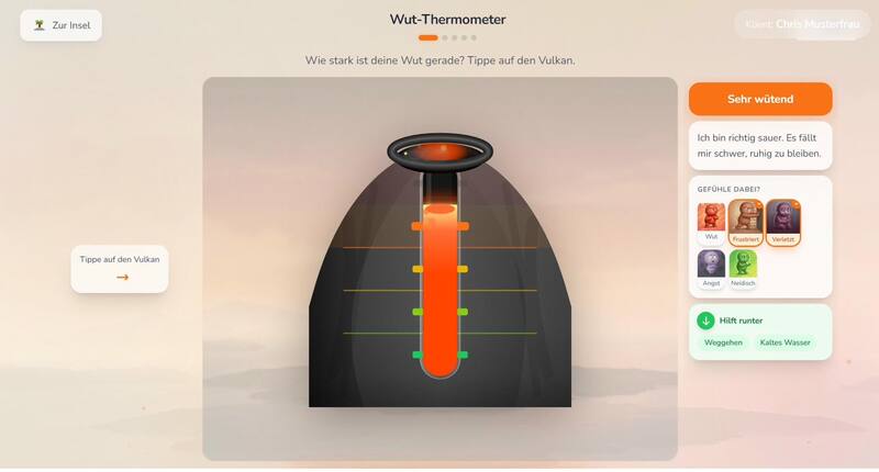 Der Wut-Vulkan — Externalisierung und Regulation